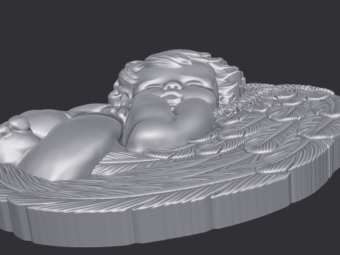 Sleeping Baby Angel 3D 3D Принт Модель