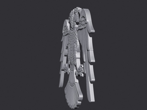 Two Headed Eagle Model Cetak 3D