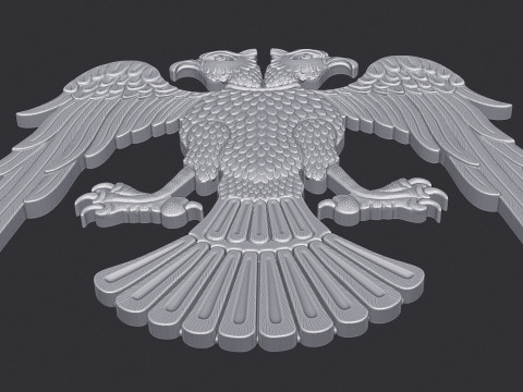 Two Headed Eagle Model Cetak 3D