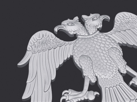Two Headed Eagle Model Cetak 3D