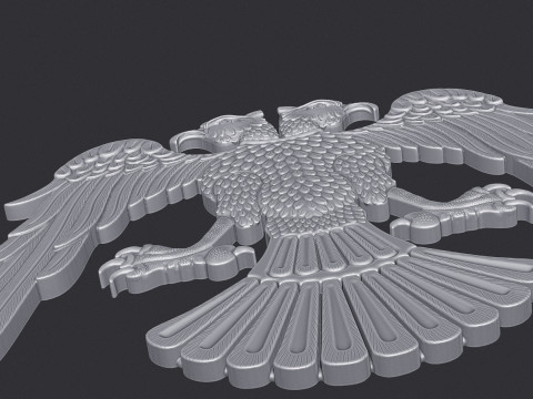 Two Headed Eagle Model Cetak 3D