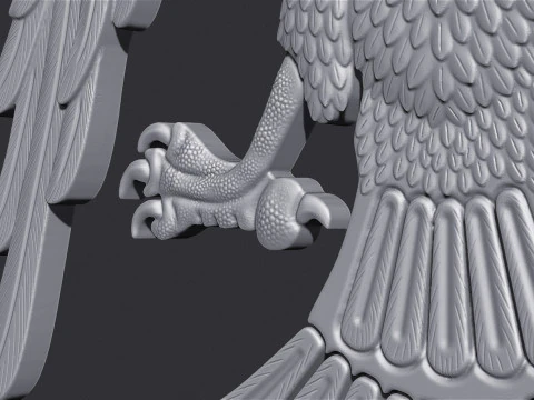 Two Headed Eagle 3D Print Model