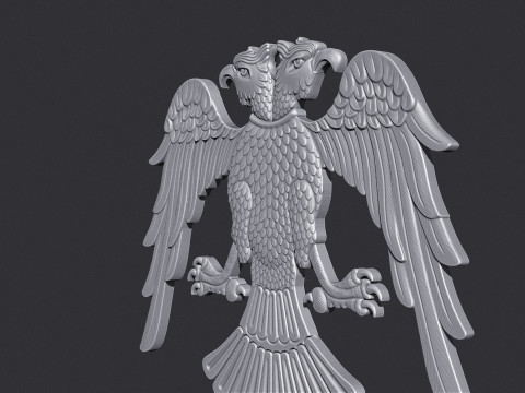 Two Headed Eagle Pendant Modello di stampa 3D
