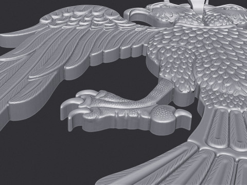 Two Headed Eagle Pendant Modello di stampa 3D