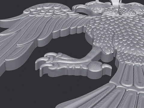 Two Headed Eagle Pendant 3D Print Model
