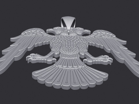 Two Headed Eagle Pendant Modello di stampa 3D