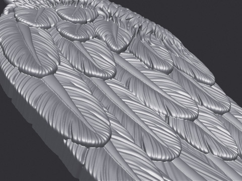 Angel Wing Printable Pendant 3D Print Model