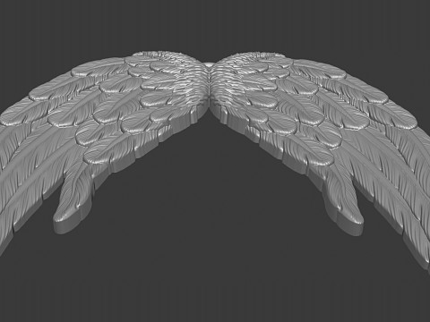 Angel Wing Printable Pendant 3D Print Model