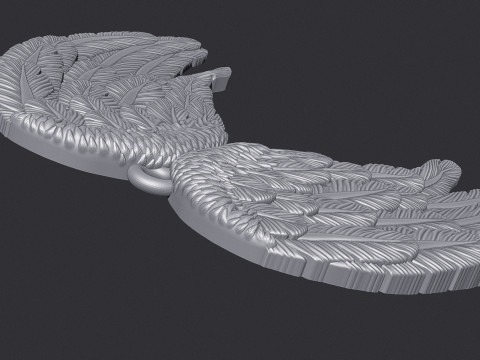 Angel Wing Printable Pendant 3D Print Model
