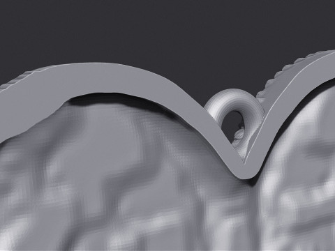 Angel Wing Printable Pendant 3D Print Model