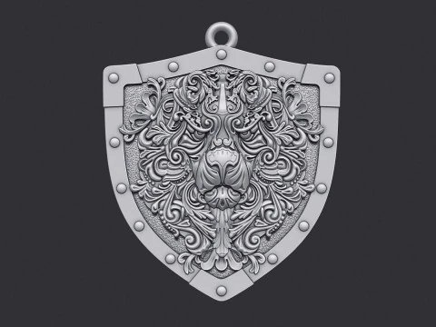 Декоративна підвіска з головою лева 3D Принт Модель