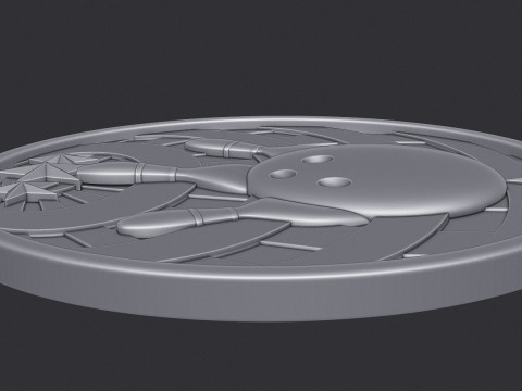 Bowling Award-medaille 3D printmodel