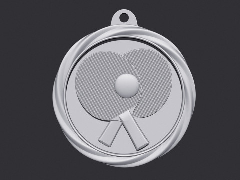 Ping Pong Award Medal Modello di stampa 3D