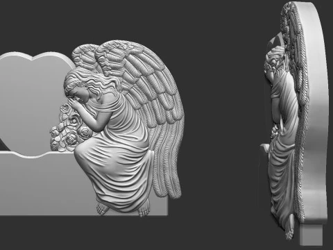 Angel Monument 3D 3D Print Model
