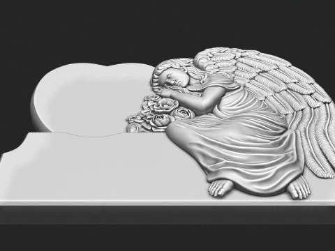 Angel Monument 3D 3D Print Model