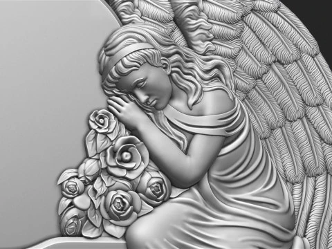 Angel Monument 3D 3D Print Model
