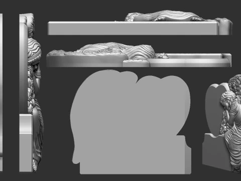 Angel Monument 3D 3D Print Model