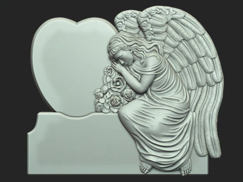 Angel Monument 3D 3D Print Model
