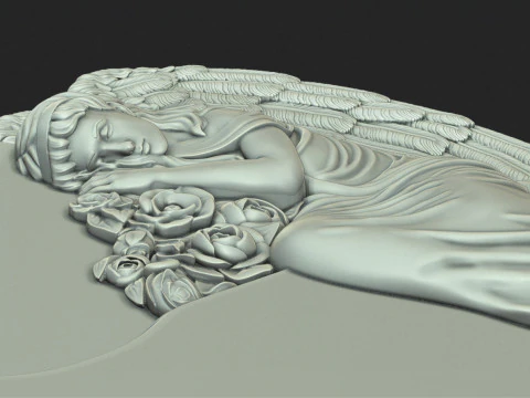 Angel Monument 3D 3D Print Model