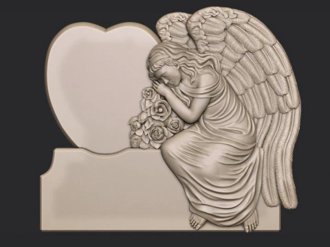 Angel Monument 3D 3D Print Model
