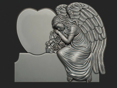 Angel Monument 3D 3D Print Model