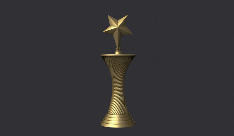 Star Award 3Dプリントモデル .c4d .max .obj .3ds .fbx .stl .blend