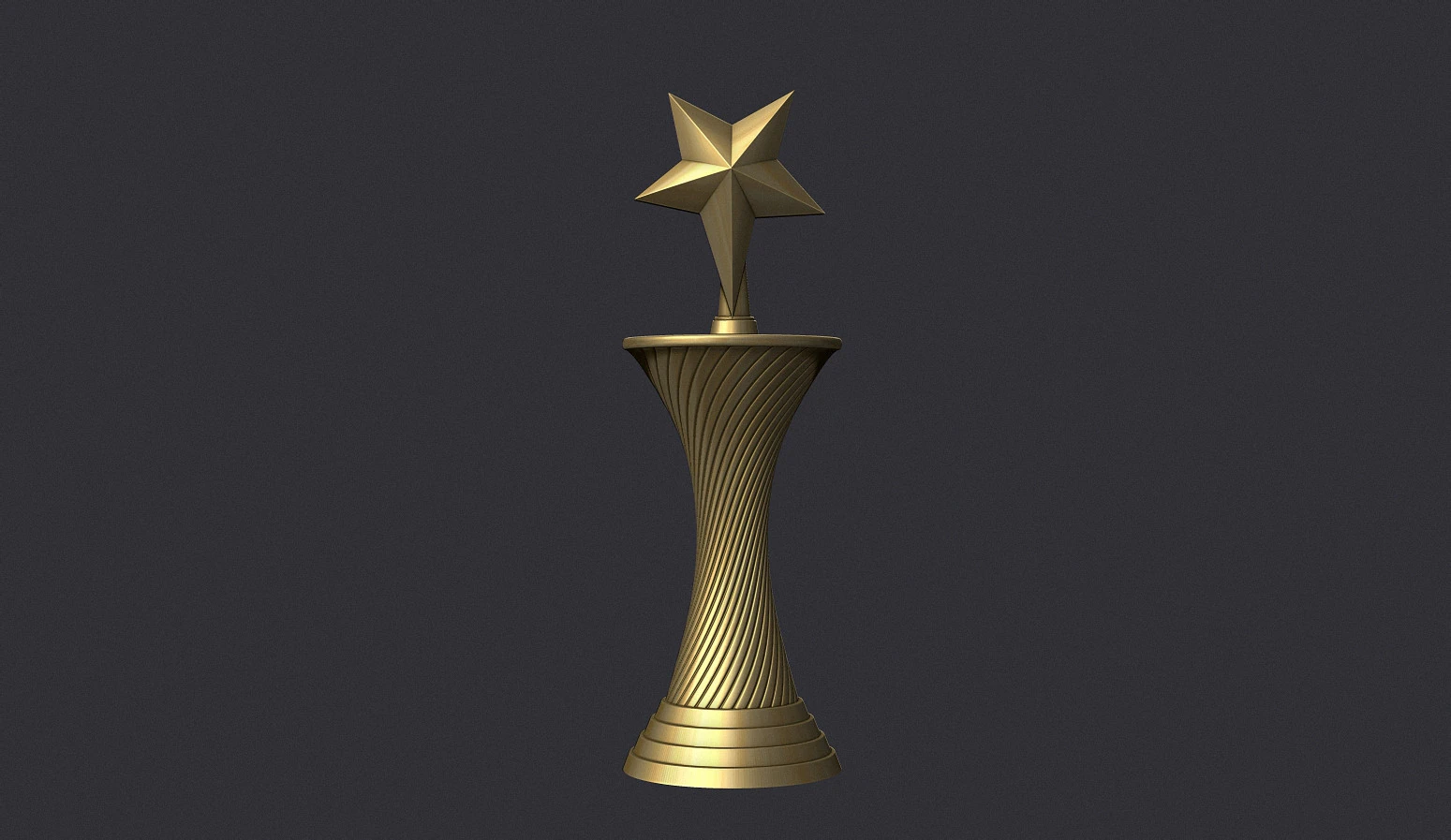 Star Award 3D Print Model .c4d .max .obj .3ds .fbx .stl .blend 