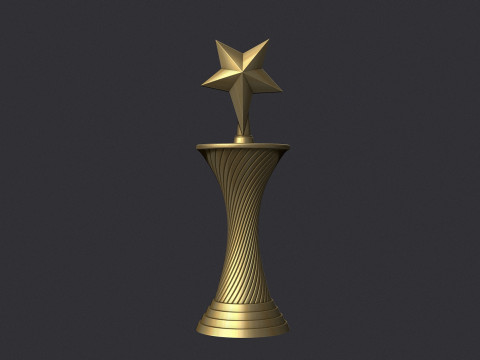 Star Award Model Cetak 3D