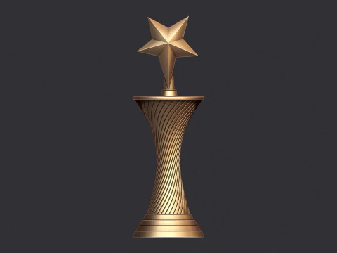Star Award 3D Print Model
