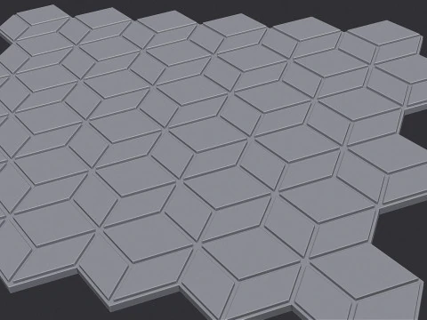 Seamless Cubic Pattern 3D Print Model