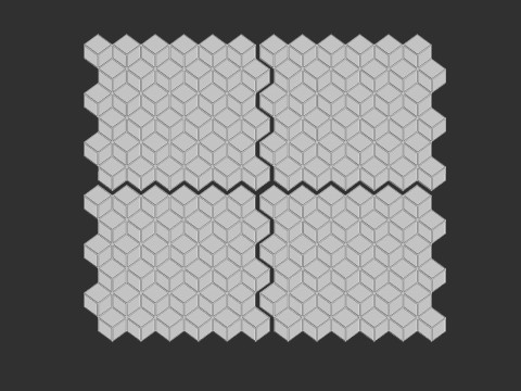 Seamless Cubic Pattern 3D 打印模型