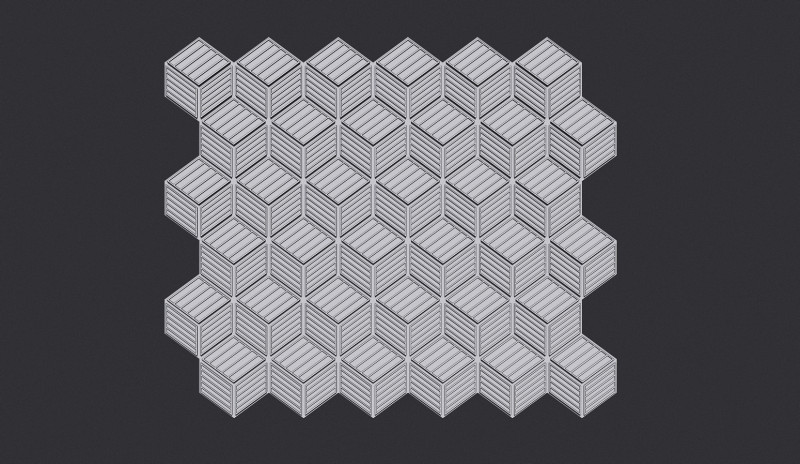 Cubic Pattern Seamles 3D Print Model .c4d .max .obj .3ds .fbx .stl .blend 