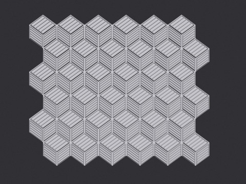 Cubic Pattern Seamles 3D Baskı Modeli