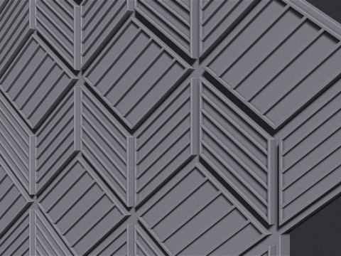 Cubic Pattern Seamles 3D Print Model