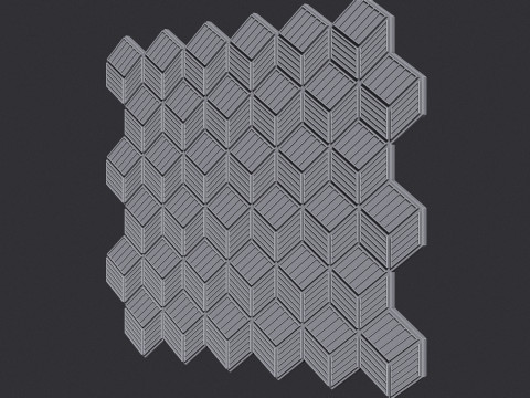 Cubic Pattern Seamles 3D Print Model