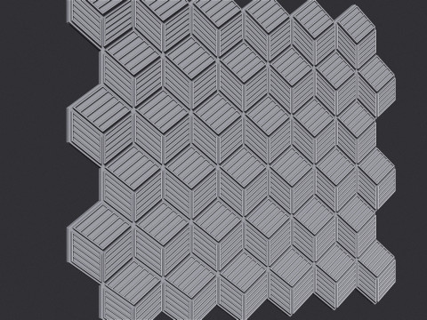 Cubic Pattern Seamles 3D Print Model