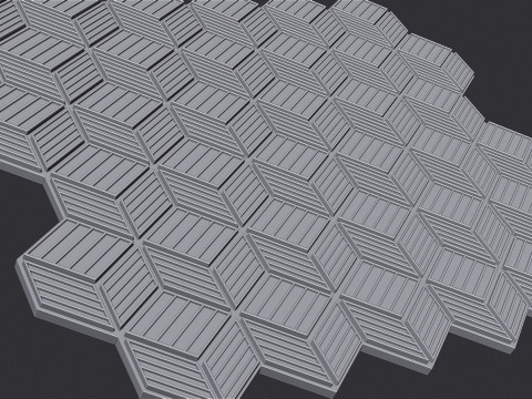 Cubic Pattern Seamles 3D Print Model