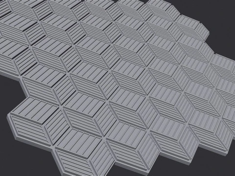 Cubic Pattern Seamles 3D Print Model