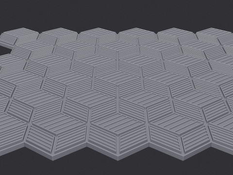 Cubic Pattern Seamles 3D Print Model