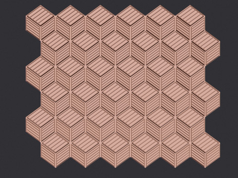 Cubic Pattern Seamles 3D Print Model