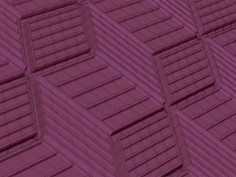 Cubic Pattern Seamles 3D Print Model