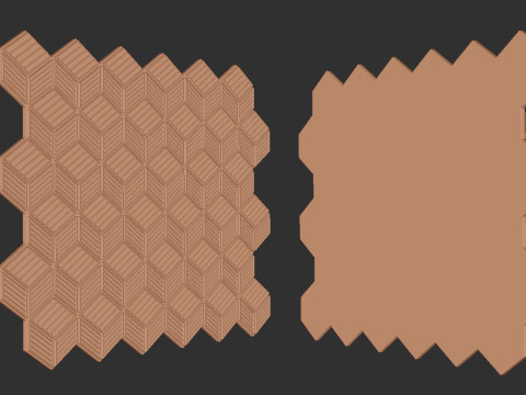 Cubic Pattern Seamles 3D Print Model
