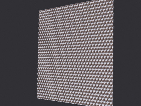 Cubic Pattern Art Panel Modelo de impresión 3D