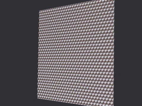 Cubic Pattern Art Panel 3D Print Model