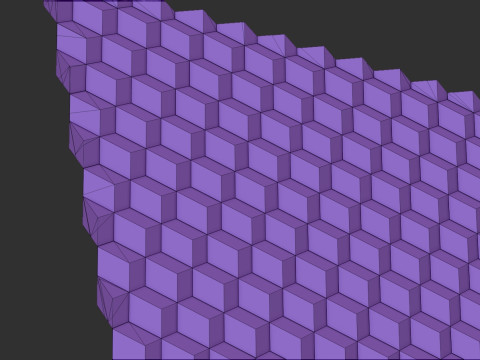 Cubic Pattern Art Panel Modelo de impresión 3D