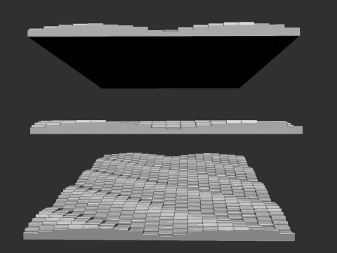 Multible Cubes wall decor 3D Print Model