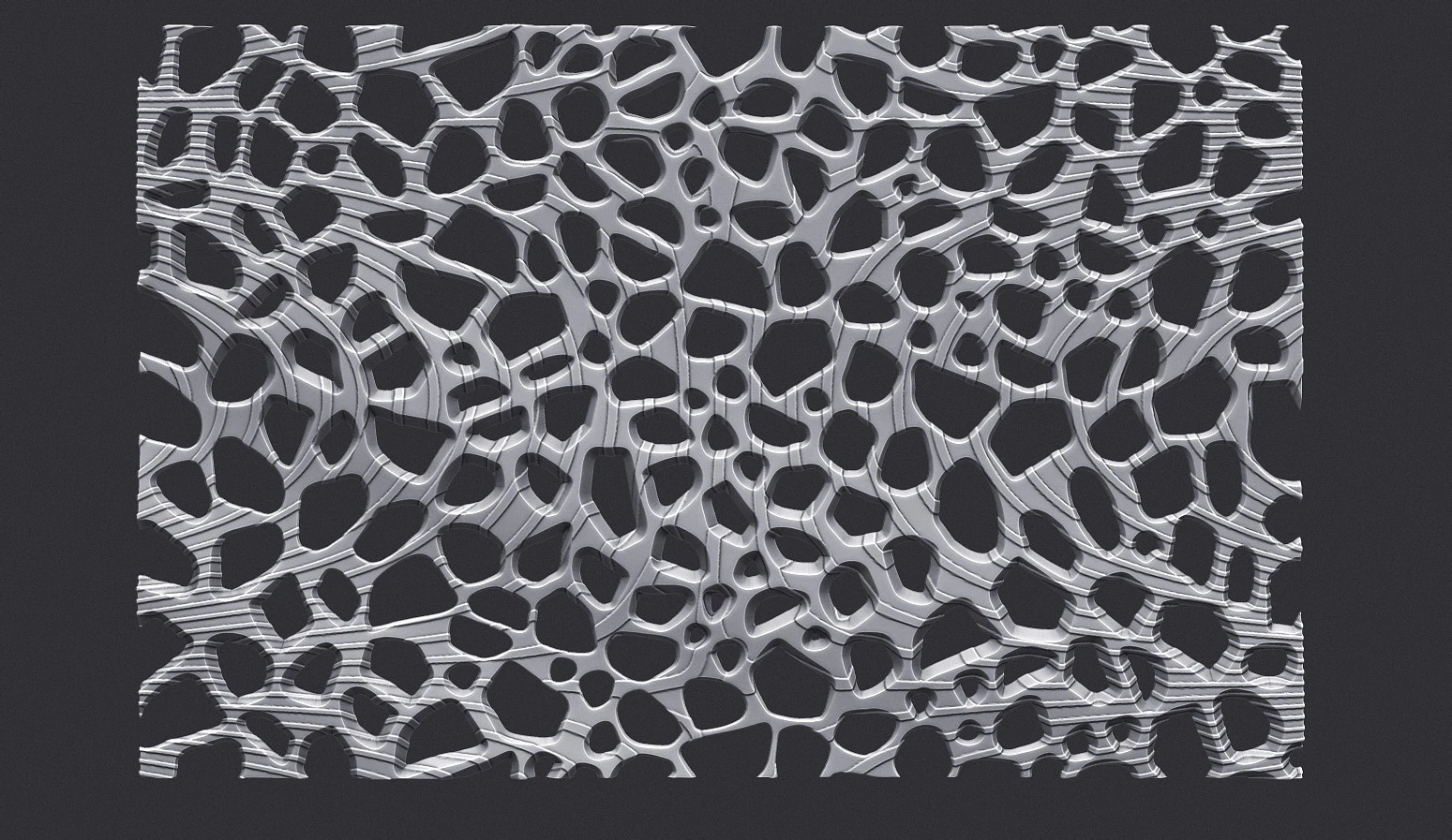 Organic wall hanging 3D Print Model .c4d .max .obj .3ds .fbx .stl .blend 
