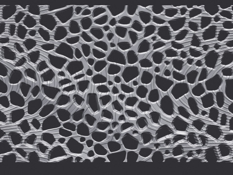 Organic wall hanging Model do druku 3D