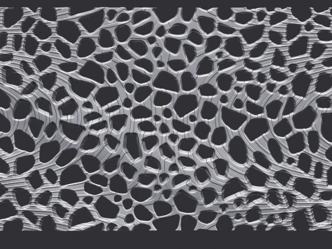 Decora&ccedil;&atilde;o de parede org&acirc;nica Modelo de Impressão 3D