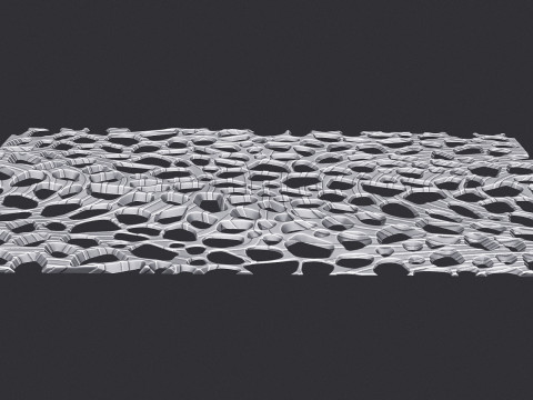 有机壁挂 3D 打印模型